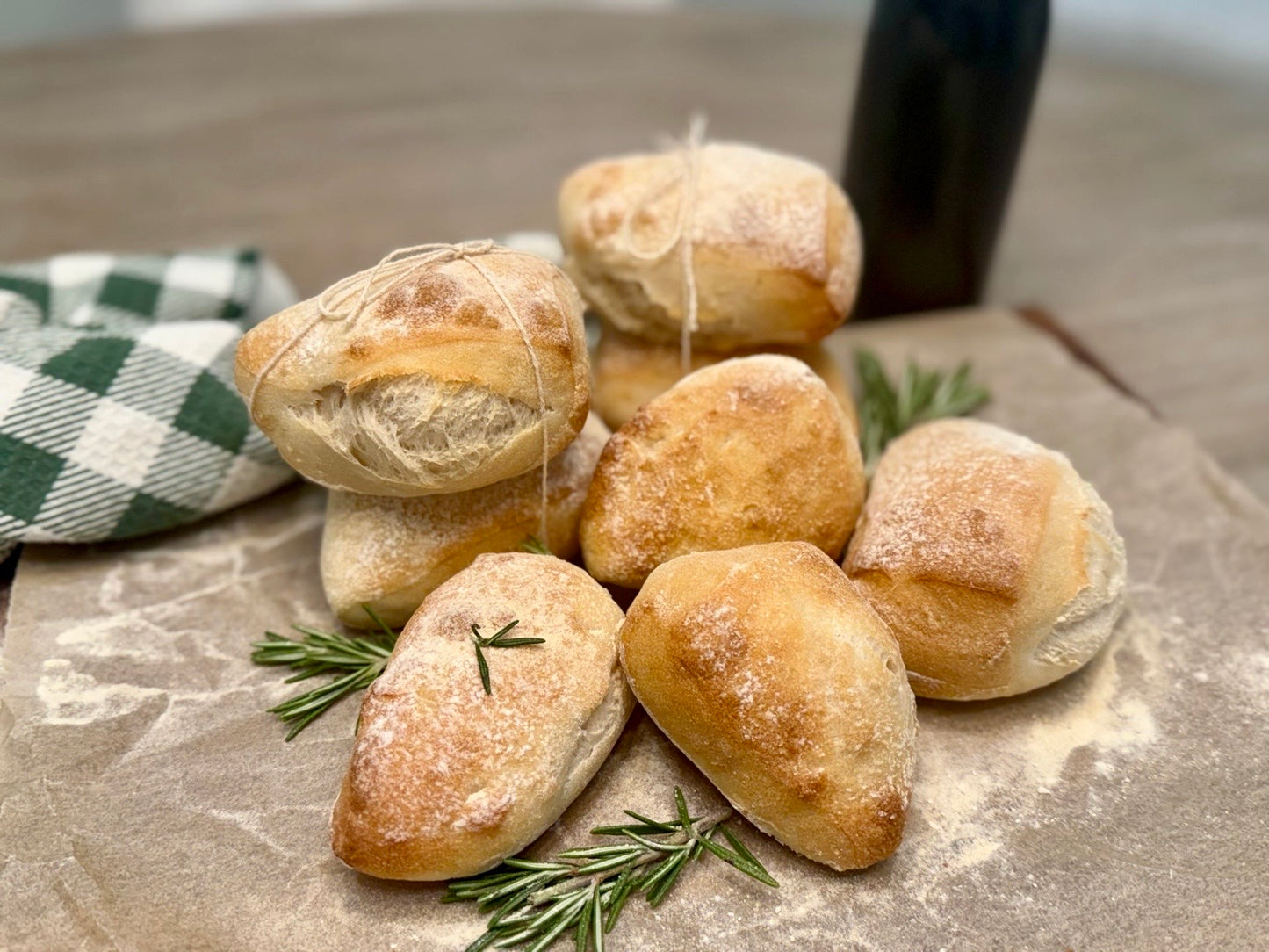 Rustic Ciabatta Rolls