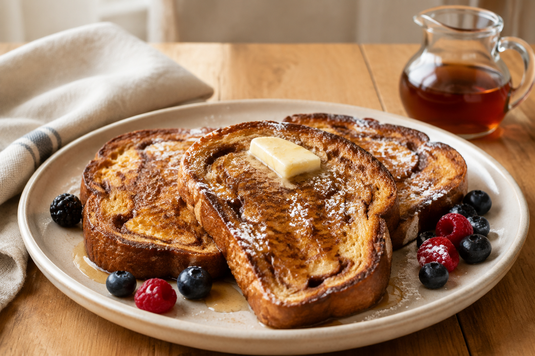 Cinnamon Brown Sugar Sourdough French Toast