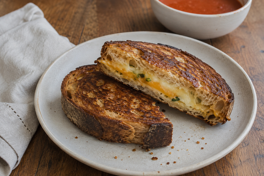Jalapeño Cheddar Sourdough Grilled Cheese