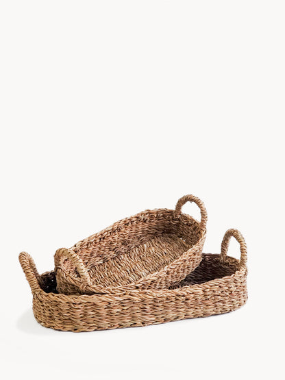 KORISSA Savar Bread Basket with Natural Handle