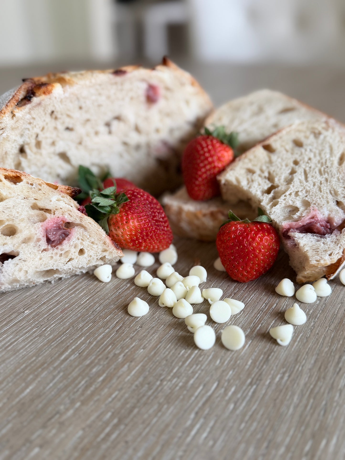 Strawberry & White Chocolate Sourdough Loaf